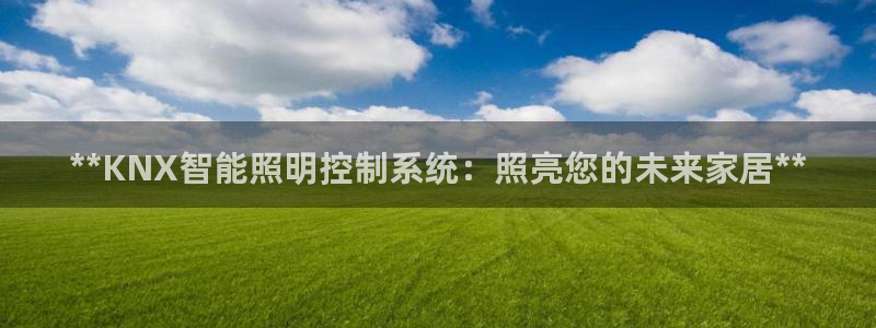 **KNX智能照明控制系统：照亮您的未来家居**