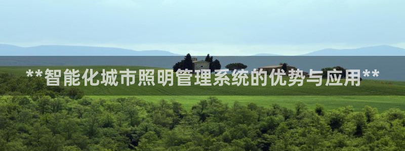 **智能化城市照明管理系统的优势与应用**