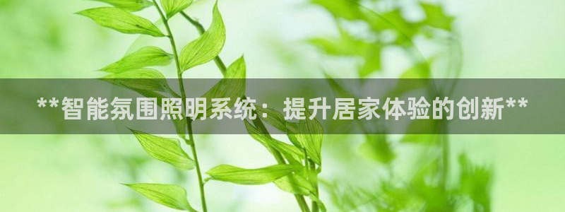 **智能氛围照明系统：提升居家体验的创新**