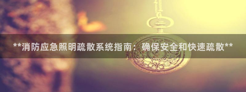 **消防应急照明疏散系统指南：确保安全和快速疏散**