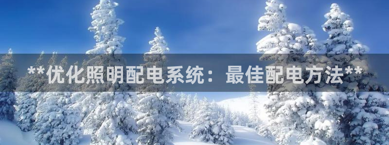 **优化照明配电系统：最佳配电方法**