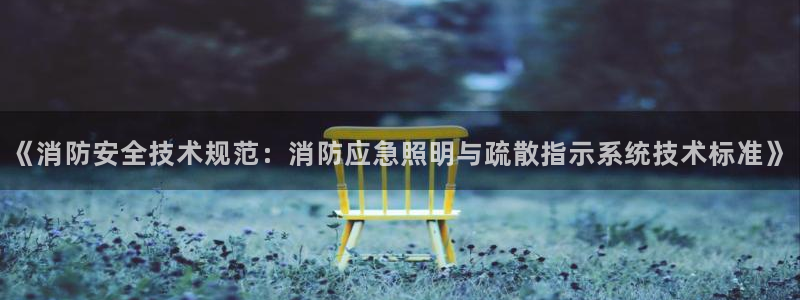 《消防安全技术规范:消防应急照明与疏散指示系统技术标准》