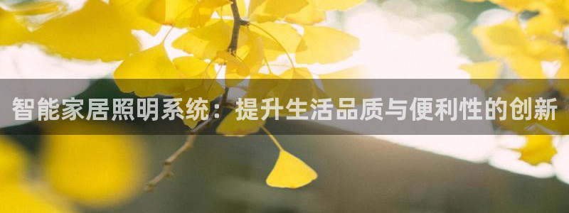 智能家居照明系统：提升生活品质与便利性的