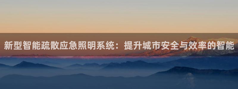 新型智能疏散应急照明系统：提升城市安全与效率的智能