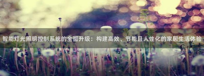 智能灯光照明控制系统的全面升级：构建高效